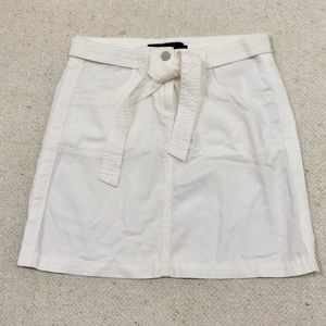 Calvin Klein white "sailor" skirt cargo details